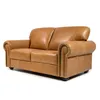 Sofá Elite - Cuero Natural - 2 cuerpos - A fabricar en Marrón - Sillones y sofás, Uruguay | NYR, vista 1 de 4