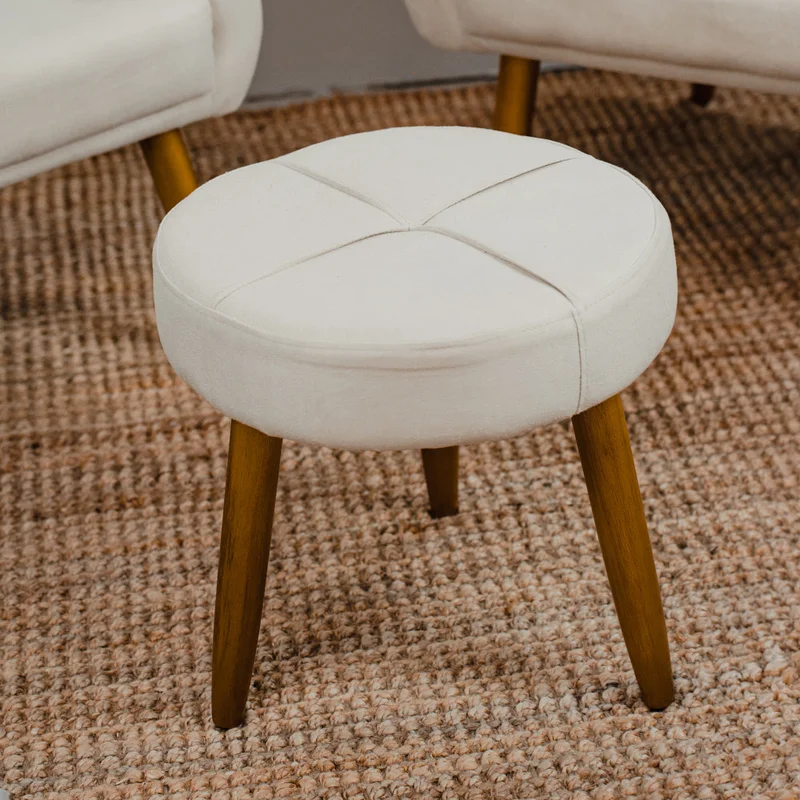 Kit 2 Poltrona + Puff Havana Beige en Beige - Sillones y sofás, Uruguay | Ecowood, vista 4