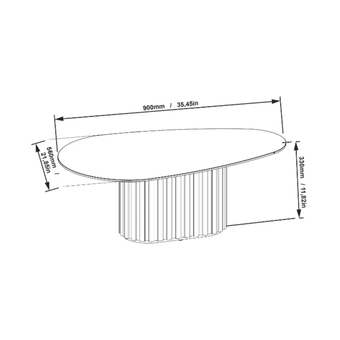 Mesa de ratona Organic small - Linea Manhattan en Madera natural - Mesas de living, Uruguay | Balton, vista 4
