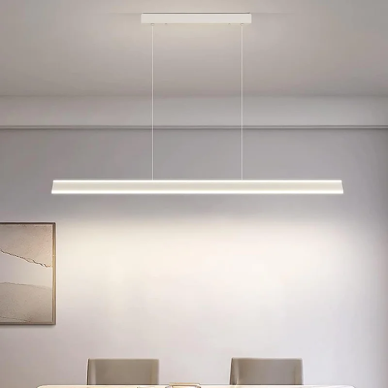 Luminaria Lineal LED Baku 120 cm Blanco en Blanco - Lámparas colgantes, Uruguay | Serlux, vista 7