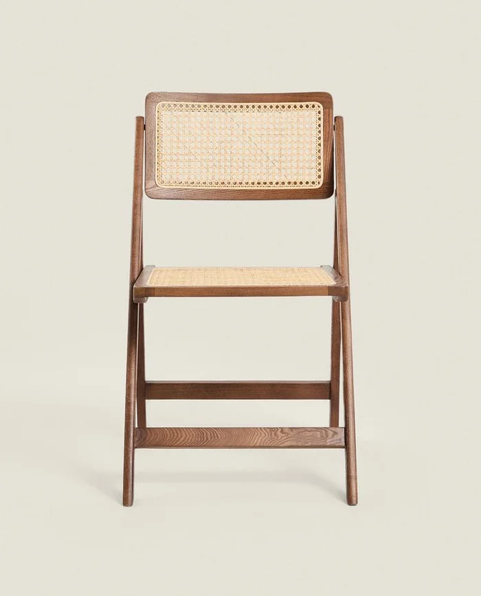 SILLA PLEGABLE MADERA Y RATÁN en Madera natural - Sillas, Uruguay | Zara Home, vista 2
