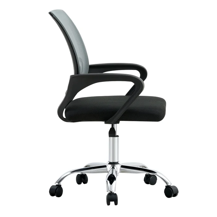 Silla De Escritorio Malla Gris Hy-520p en Gris - Escritorios y sillas de escritorio, Uruguay | Divino, vista 3