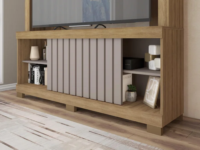 Producto: Modular Rack 128 de AMARELO en Madera natural - Muebles para TV, Uruguay | Amarelo, vista 2