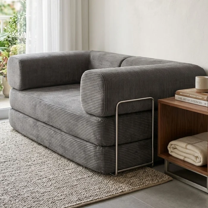 Sillón Cama 2 Cuerpos CloudNest - Gris en Gris - Sillones y sofás, Uruguay | La Cueva Muebles, vista 7
