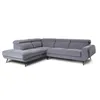 Rinconera Versatile - Tela Microfibra - Chaise Izquierdo - 6686-7 Gris en Gris - Sillones y sofás, Uruguay | NYR, vista 4 de 7