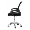 Silla escritorio Negra Mesh base cromada - Escritorios y sillas de escritorio, Uruguay | Que Sal Muebleria, vista 2 de 5