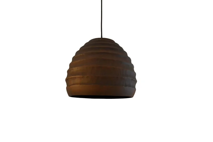 L.COLGAR FRAN 29X26 OXIDO en Marrón - Lámparas colgantes, Uruguay | Masinfinito Casa