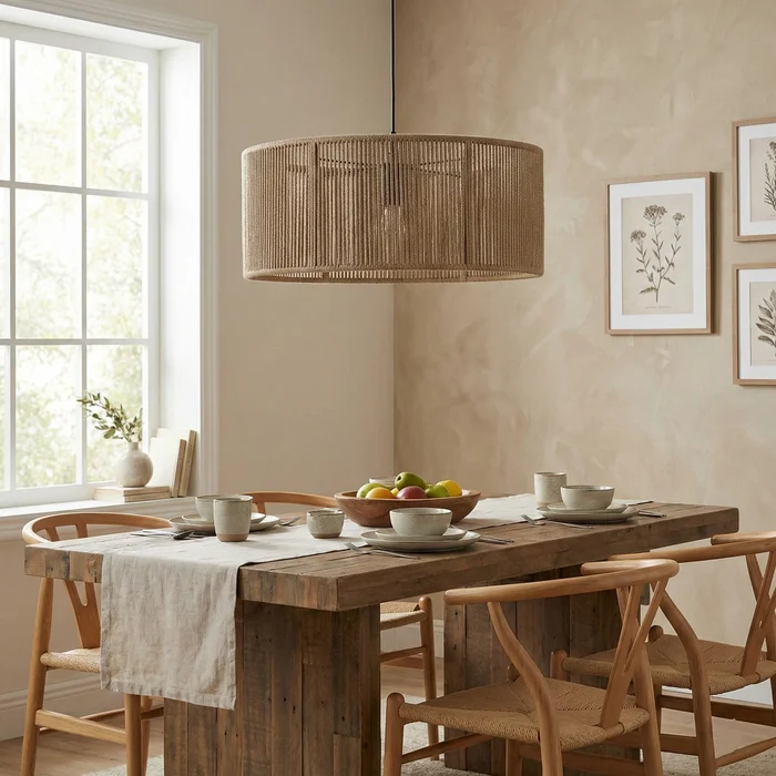 Colgante Nativa Cordón en Madera natural - Lámparas colgantes, Uruguay | La Perla, vista 4