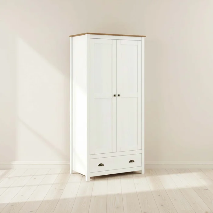 Placard Ropero 2 Puertas Madera Natural-beige Topazio en Madera natural - Roperos y placares, Uruguay | Divino