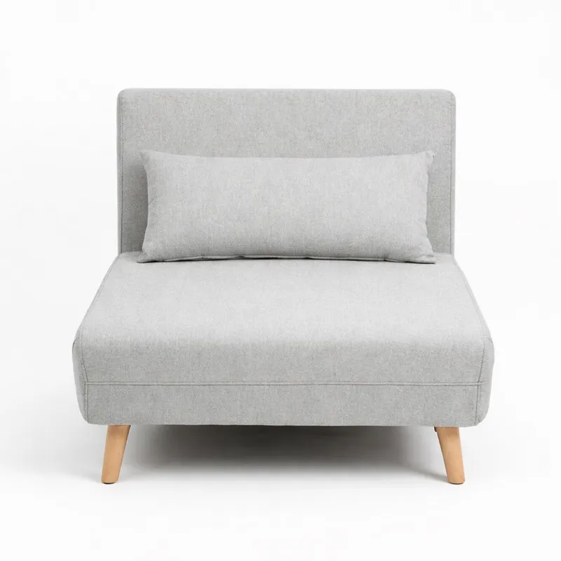 Sofá Cama, 1 Plaza Marie - Gris Medio en Gris - Sillones y sofás, Uruguay | Indian