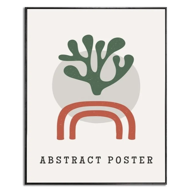 CUADRO CANVAS 40x50cm MARCO ABSTRACT POSTER - Decoración de pared, Uruguay | Decohogar