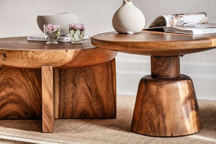 MESA MEDITERRANEO - SUAR - DIAMETRO 75 CMS en Madera natural - Mesas de living, Uruguay | La Iberica, vista 9