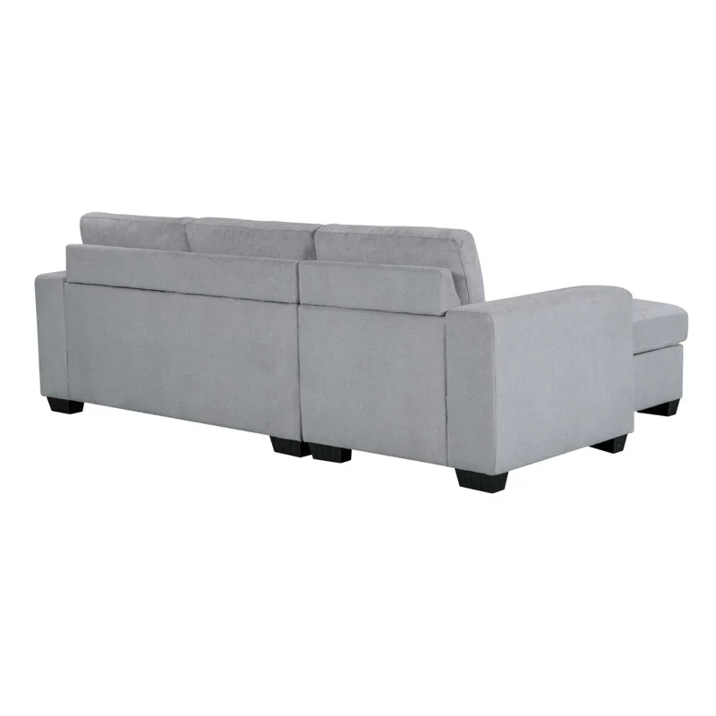 Sofá C/chaise Más De 4 Cuerpos Tela Gris Detroit en Gris - Sillones y sofás, Uruguay | Divino, vista 6