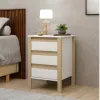 Mesa de luz Combinado madera 3 Cajones - Mesas de luz, Uruguay | Que Sal Muebleria, vista 4 de 4
