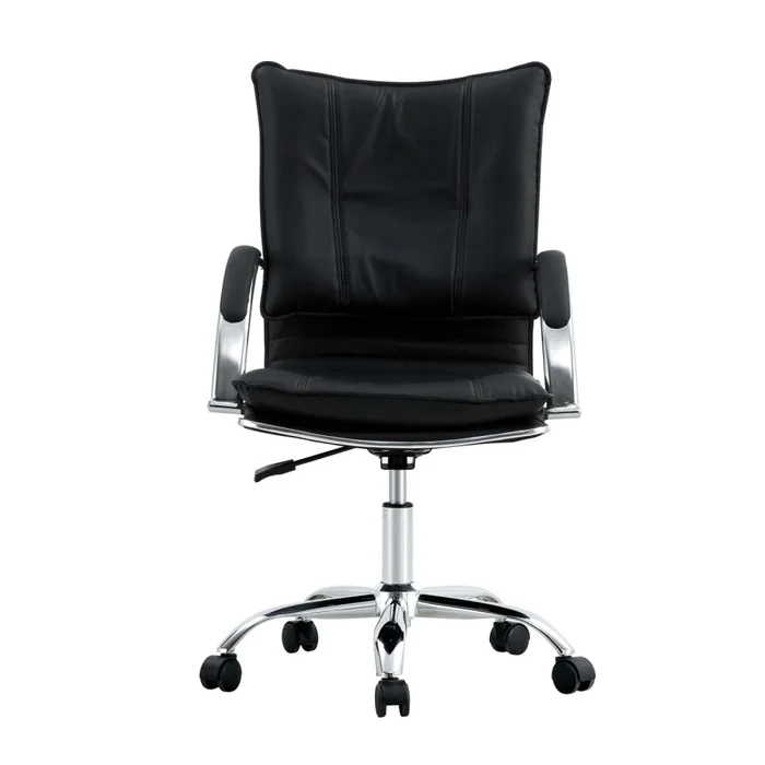 Silla De Escritorio Simil-cuero Negro 6226 en Negro - Escritorios y sillas de escritorio, Uruguay | Divino, vista 2