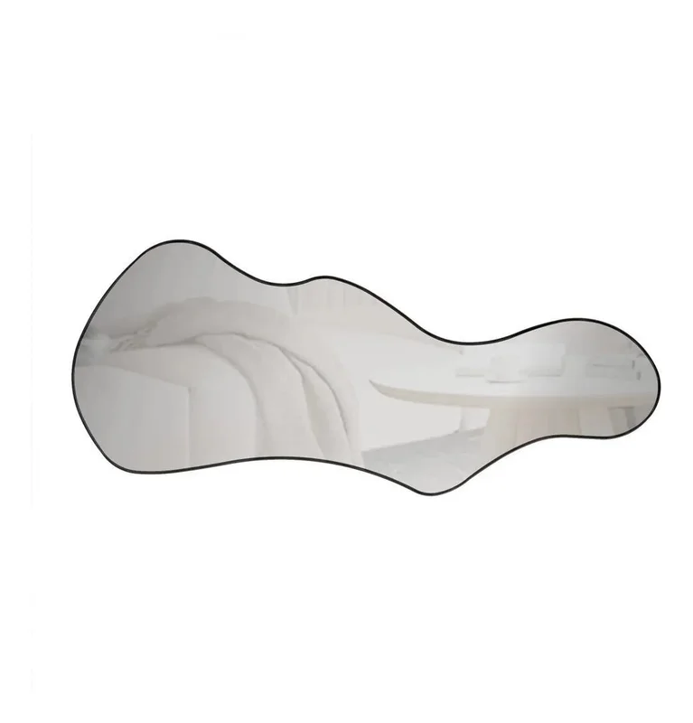 Espejo Organico Marena Irregular 89cm 100% Mdf Negro Mate en Negro - Espejos, Uruguay | Balton, vista 6