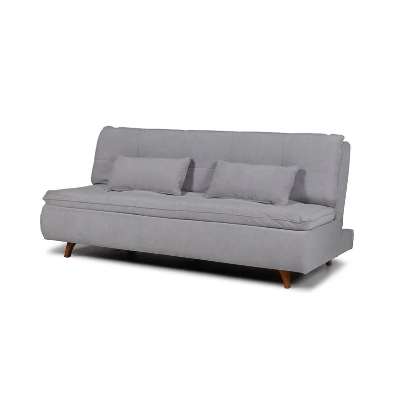 Sofá Cama Maira - Tela Microfibra - 10286 (Gris) en Gris - Sillones y sofás, Uruguay | NYR