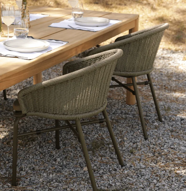 SILLA IBIZA CON ALMOHADÓN en Verde oliva - Muebles para el exterior, Uruguay | Masinfinito Casa