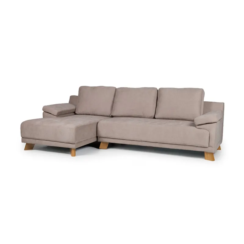 Rinconera Adalia - Tela Microfibra - Chaise izquierdo - 9249 (Tostado) en Beige - Sillones y sofás, Uruguay | NYR