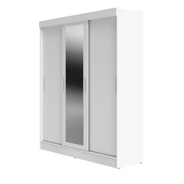 Ropero 3 Puertas Wardrobe - Blanco Mate en Blanco - Roperos y placares, Uruguay | Rústico Hogar, vista 2