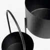 Set redondo Mash de 2 maceteros con asa metal negro Ø 25 cm / Ø 16,5 cm en Negro - Macetas, Uruguay | Kavehome, vista 6 de 7