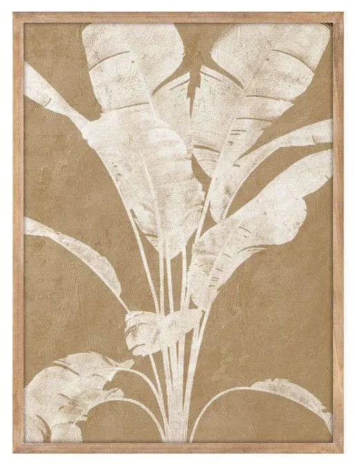 CUADRO PALMA BEIGE 2 - 80 X 60 CMS en Beige - Decoración de pared, Uruguay | La Iberica