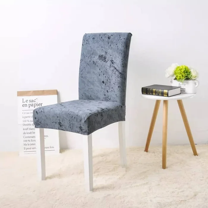 Funda cubre silla elastizada estampada - gris difuminado en Gris - Textiles, Uruguay | Buho Store, vista 2