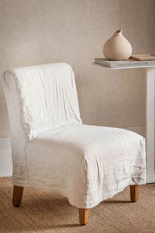 SILLA SOHO - LINO CRUDO en Beige - Butacas, banquetas y puffs, Uruguay | La Iberica, vista 8
