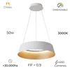 Campana led de Suspender DIMERIZABLE interior champagne 50W - BLANCA en Blanco - Lámparas colgantes, Uruguay | Iluminica, vista 5 de 6