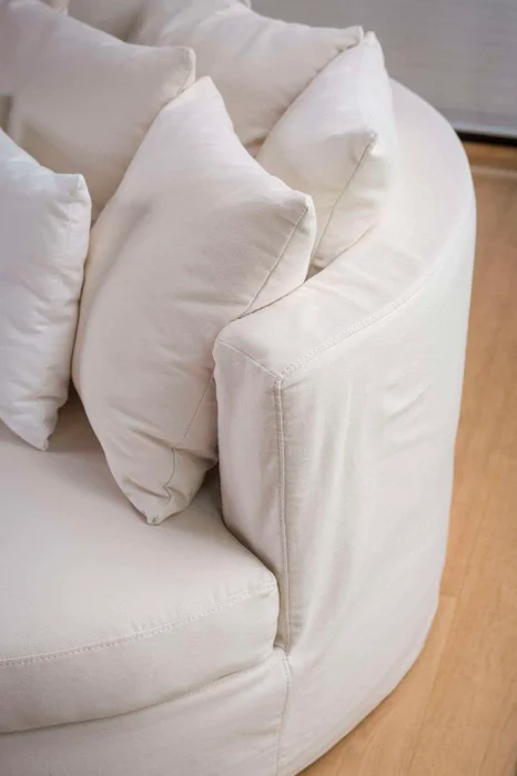 SILLON MANUELA REDONDO - 1.50 MTS en Blanco - Sillones y sofás, Uruguay | La Iberica, vista 3