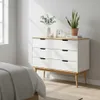 Cómoda 4 Cajones - Línea Praga - Roble/Blanco - Cómodas, Uruguay | Ecowood, vista 1 de 7