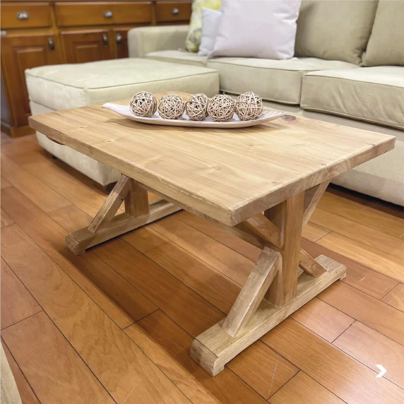 Mesa de living rustica 90cm — Serra Amoblamientos en Madera natural - Mesas de living, Uruguay | Serra Amoblamientos, vista 4