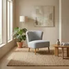Butaca Ava - Tela Aquaclean - A fabricar en Gris - Butacas, banquetas y puffs, Uruguay | NYR, vista 6 de 6