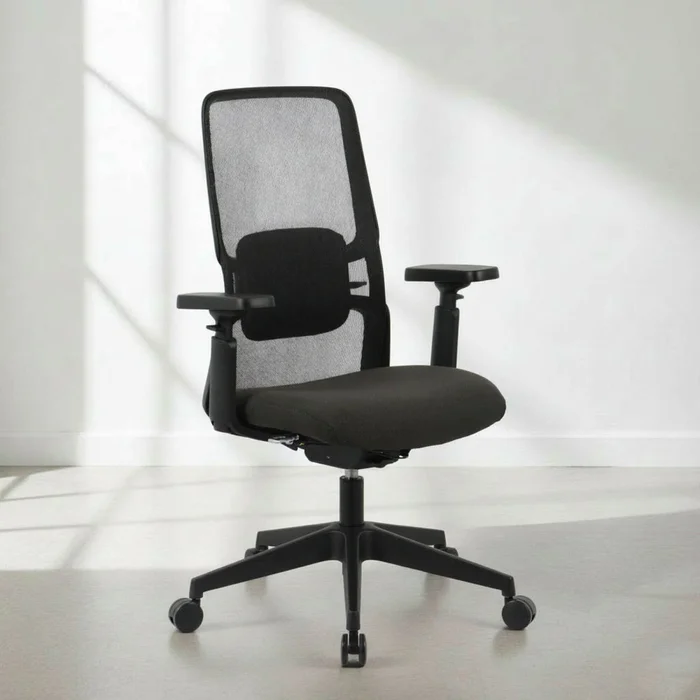 Silla De Oficina Malla-y-polipropileno Negro M2 en Negro - Escritorios y sillas de escritorio, Uruguay | Divino