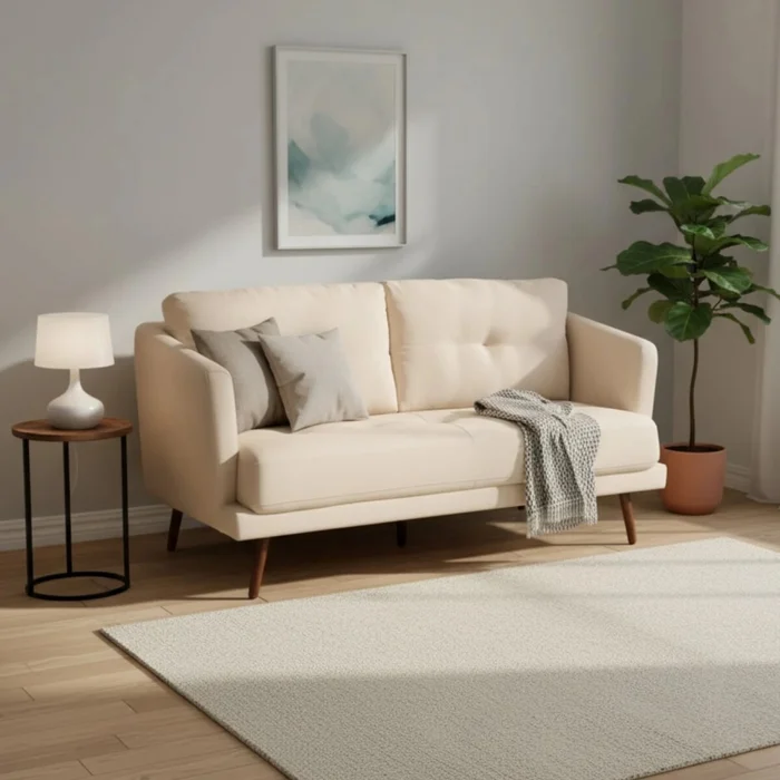 Sillón 2 Cuerpos Sofá - Triunfo - Beige en Beige - Sillones y sofás, Uruguay | Rústico Hogar