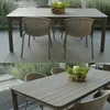 MESA COMEDOR JAPÓN OUTDOOR TEKA GRIS 200X100X75 en Gris - Muebles para el exterior, Uruguay | Masinfinito Casa, vista 2 de 3