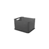 CESTO PLASTICO RECTANGULAR 38x32x23CM GRIS OSCURO COZA en Gris - Canastos, Uruguay | Decohogar, vista 1 de 2
