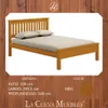 Cama 2 plazas Linea Parma - Miel en Marrón - Dormitorio, Uruguay | La Cueva Muebles, vista 2 de 4