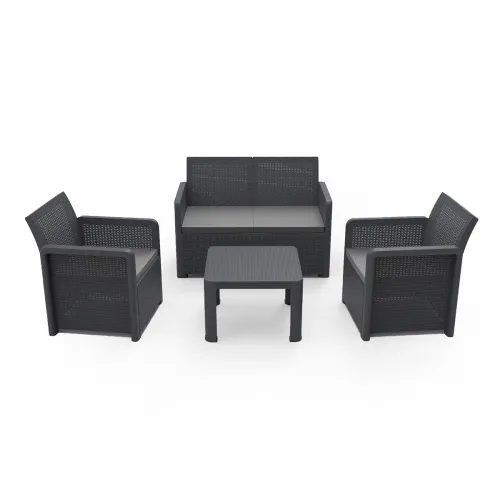 Juego De Jardín Modelo Azores Confort Grafito - Muebles para el exterior, Uruguay | Castro