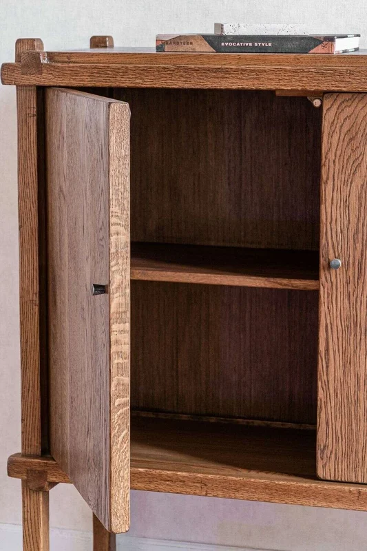 APARADOR GALERIE - ROBLE MACIZO RECICLADO en Madera natural - Bibliotecas, Uruguay | La Iberica, vista 4