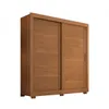 Ropero 2 Puertas Corredizas - Titanium - Cinamomo en Madera natural - Roperos y placares, Uruguay | Rústico Hogar, vista 2 de 5