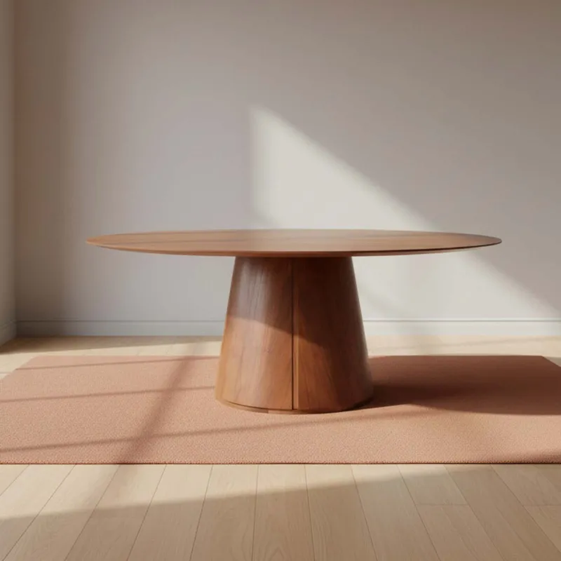 Mesa De Comedor Mdf-y-madera Marron Giulia en Marrón - Mesas de comedor, Uruguay | Divino