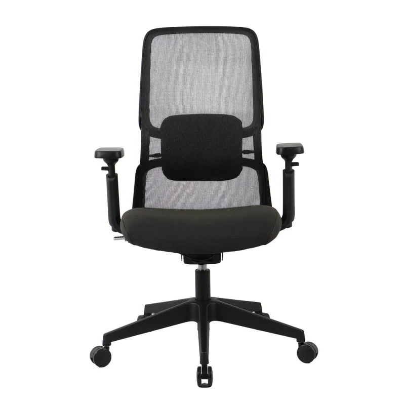 Silla De Oficina Malla-y-polipropileno Negro M2 en Negro - Escritorios y sillas de escritorio, Uruguay | Divino, vista 3