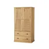 Ropero 2 Puertas - 2 Cajones - Línea Valenciana - Natural en Madera natural - Roperos y placares, Uruguay | Rústico Hogar, vista 1 de 4