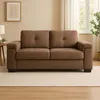 Sillón 2 Cuerpos Tela Marron Luares Choc. en Marrón - Sillones y sofás, Uruguay | Divino, vista 1 de 2
