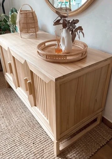 Aparador alacena con puerta de varillas en Madera natural - Aparadores y recibidores, Uruguay | Decoramuss, vista 5