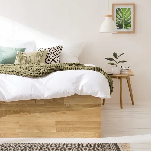 Cama Bromelia en Madera natural - Mesas de luz, Uruguay | Decoquadra, vista 3