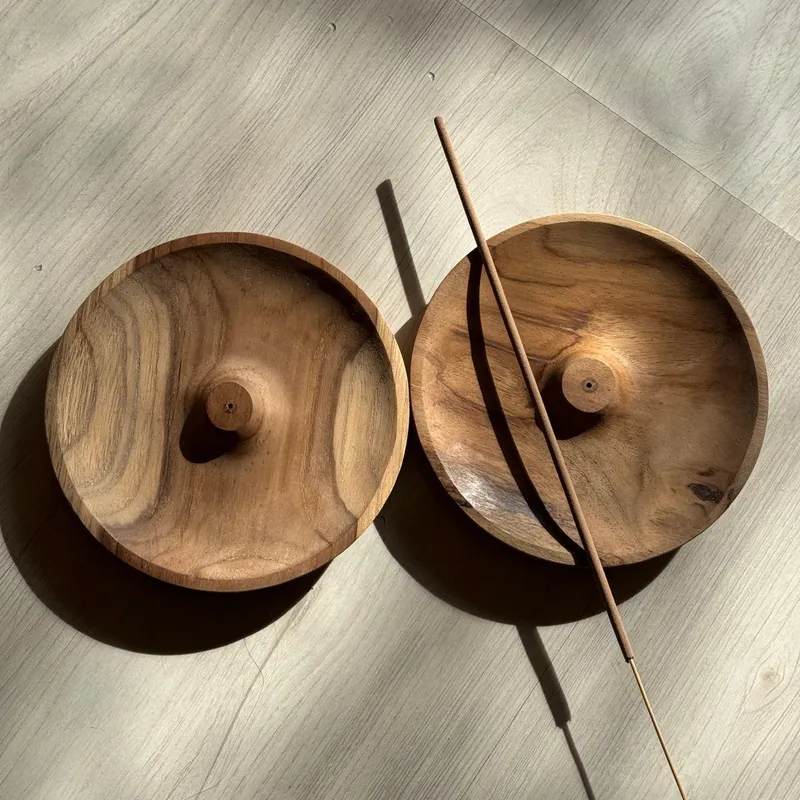 Porta incienso en teca - en Madera natural - Decoración, Uruguay | Rumah Studio Home