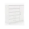 Comodas Cajoneras 5 Cajones 1 Puerta Dormitorio Blanco 151 en Tabaco – Demolición – Blanco - Sillones y sofás, Uruguay | Soy Hogar, vista 3