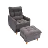 Poltrona reclinable Con Puff - Luxor - Gris en Gris - Sillones y sofás, Uruguay | Ecowood, vista 1 de 5